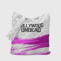 Сумка-шопер Hollywood Undead rock legends посередине, цвет: 3D-принт