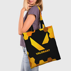 Сумка-шопер Valorant - gold gradient, цвет: 3D-принт — фото 2