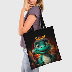 Сумка-шопер Зеленый дракон 2024, цвет: 3D-принт — фото 2