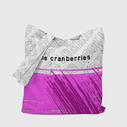 Сумка-шопер The Cranberries rock legends посередине, цвет: 3D-принт
