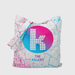Сумка-шопер The Killers neon gradient style, цвет: 3D-принт