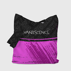 Сумка-шопер Evanescence rock legends посередине, цвет: 3D-принт