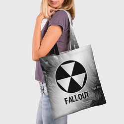 Сумка-шопер Fallout glitch на светлом фоне, цвет: 3D-принт — фото 2