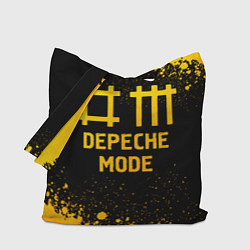 Сумка-шопер Depeche Mode - gold gradient, цвет: 3D-принт