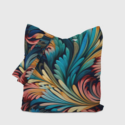 Сумка-шопер Квиллинг абстракция, цвет: 3D-принт