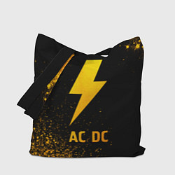 Сумка-шопер AC DC - gold gradient, цвет: 3D-принт