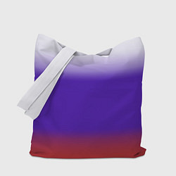 Сумка-шопер Градиент российского флаг, цвет: 3D-принт