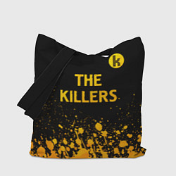 Сумка-шопер The Killers - gold gradient посередине, цвет: 3D-принт