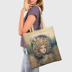 Сумка-шопер Ретро иллюстрация богини, цвет: 3D-принт — фото 2