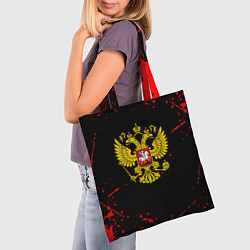 Сумка-шопер Краски Россия герб, цвет: 3D-принт — фото 2