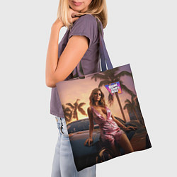 Сумка-шопер GTA 6 girl, цвет: 3D-принт — фото 2