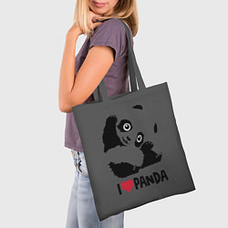 Сумка-шопер Я люблю панду, цвет: 3D-принт — фото 2