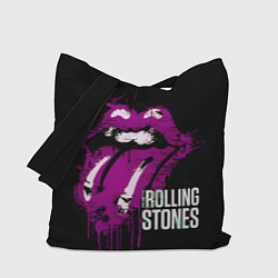 Сумка-шопер The Rolling Stones - lips, цвет: 3D-принт