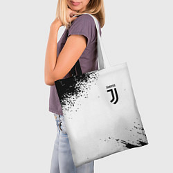 Сумка-шопер Juventus sport color black, цвет: 3D-принт — фото 2