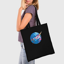 Сумка-шопер NASA true space star, цвет: 3D-принт — фото 2