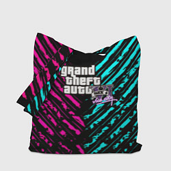 Сумка-шопер GTA6 vice city game, цвет: 3D-принт