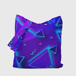 Сумка-шопер Neon Pattern colored, цвет: 3D-принт