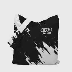 Сумка-шопер Audi краски белые, цвет: 3D-принт