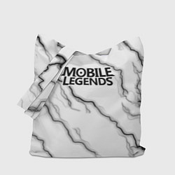Сумка-шопер Mobile legends молнии, цвет: 3D-принт