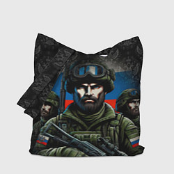 Сумка-шопер Русский солдат, цвет: 3D-принт