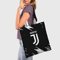 Сумка-шопер Juventus краски текстура, цвет: 3D-принт — фото 2