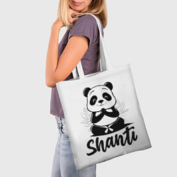 Сумка-шопер Шанти панда, цвет: 3D-принт — фото 2