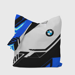 Сумка-шопер BMW спортивная геометрия, цвет: 3D-принт