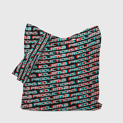 Сумка-шопер Kojima glitch pattern studio, цвет: 3D-принт