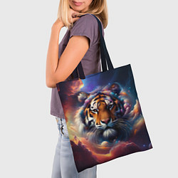 Сумка-шопер Космический лев, цвет: 3D-принт — фото 2