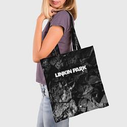 Сумка-шопер Linkin Park black graphite, цвет: 3D-принт — фото 2