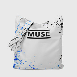 Сумка-шопер MUSE рок стиль краски, цвет: 3D-принт