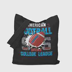Сумка-шопер American football college league, цвет: 3D-принт