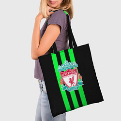 Сумка-шопер Liverpool line green, цвет: 3D-принт — фото 2