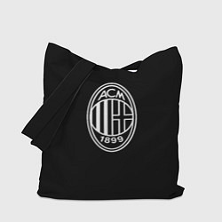 Сумка-шопер Milan fc белое лого, цвет: 3D-принт