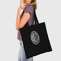 Сумка-шопер Milan fc белое лого, цвет: 3D-принт — фото 2