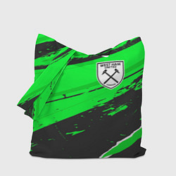 Сумка-шопер West Ham sport green, цвет: 3D-принт