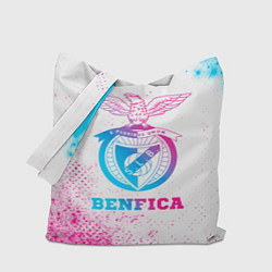 Сумка-шопер Benfica neon gradient style, цвет: 3D-принт