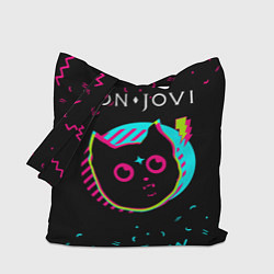Сумка-шопер Bon Jovi - rock star cat, цвет: 3D-принт