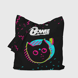 Сумка-шопер David Bowie - rock star cat, цвет: 3D-принт