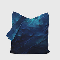 Сумка-шопер Абстрактные волны глубины, цвет: 3D-принт