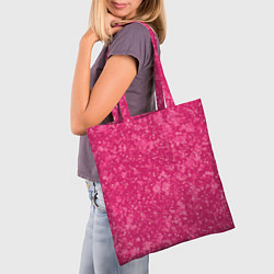 Сумка-шопер Яркий розовый абстракция, цвет: 3D-принт — фото 2