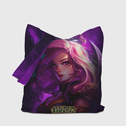 Сумка-шопер League of Legends Kaisa Kda style, цвет: 3D-принт