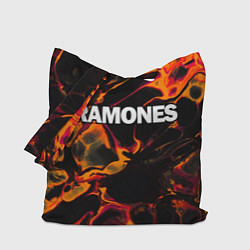 Сумка-шопер Ramones red lava, цвет: 3D-принт