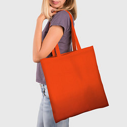 Сумка-шопер Пылкий красно-оранжевый градиент, цвет: 3D-принт — фото 2