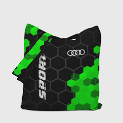 Сумка-шопер Audi green sport hexagon, цвет: 3D-принт