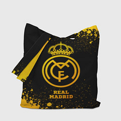 Сумка-шопер Real Madrid - gold gradient, цвет: 3D-принт