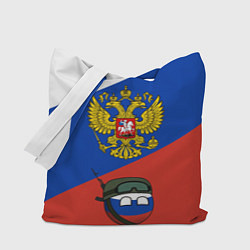 Сумка-шопер Россия - на страже, цвет: 3D-принт