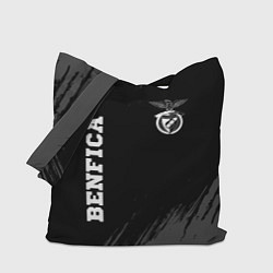 Сумка-шопер Benfica sport на темном фоне вертикально, цвет: 3D-принт