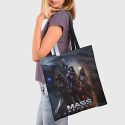 Сумка-шопер Mass Effect space game, цвет: 3D-принт — фото 2