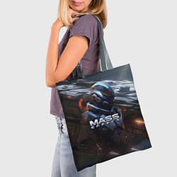 Сумка-шопер Mass Effect game space, цвет: 3D-принт — фото 2